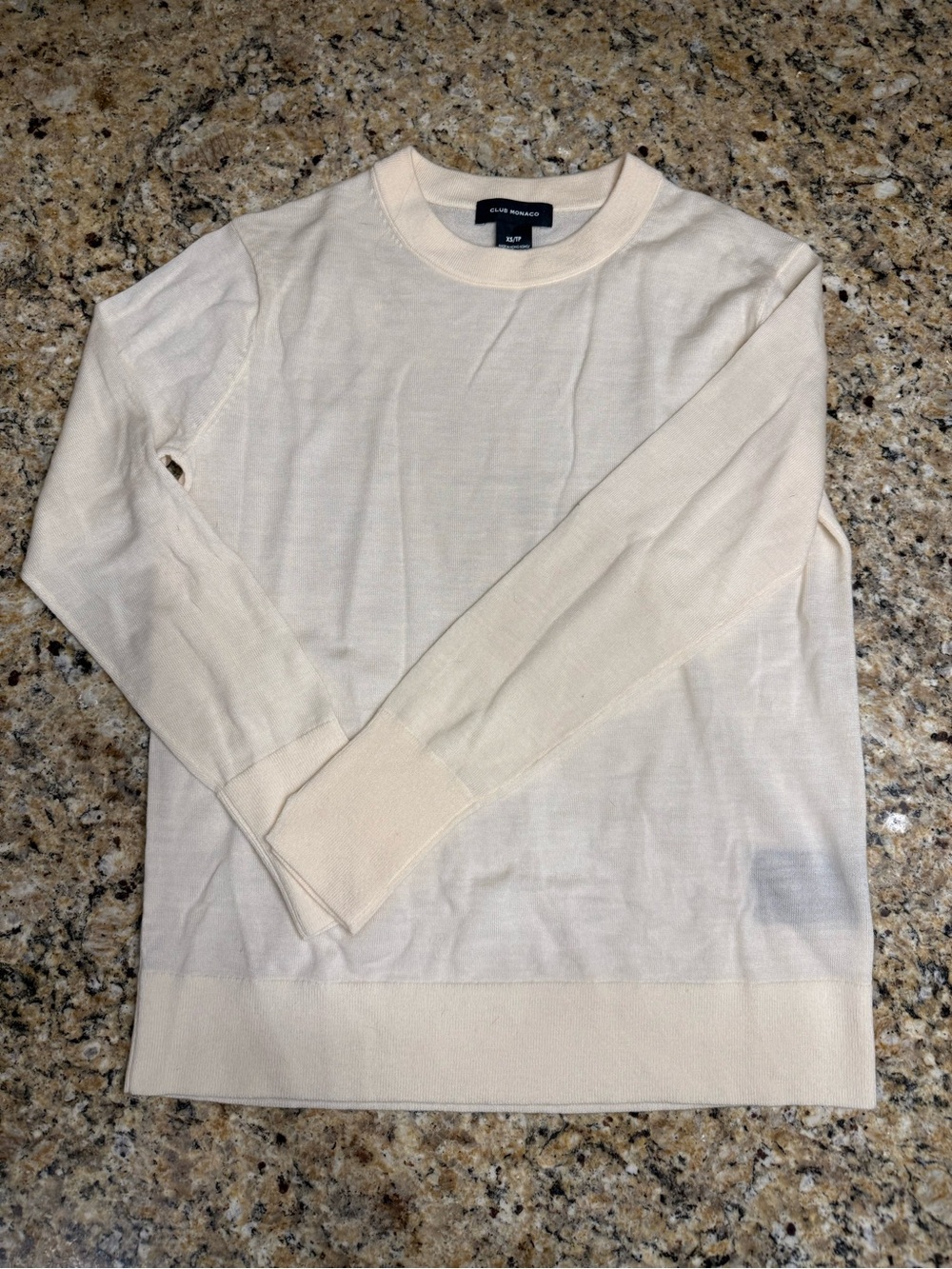 Women’s Club Monaco Lightweight Knit Sweater size XS CREAM
